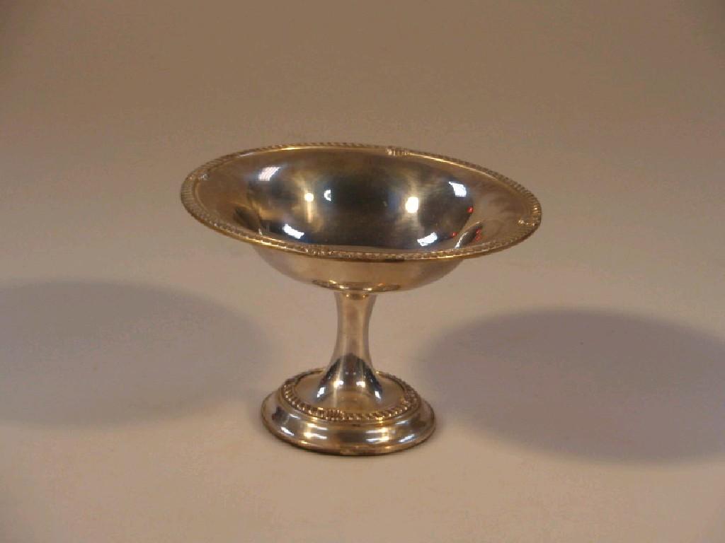 Appraisal: An Edwardian silver pedestal bon bon loaded base Birmingham cm