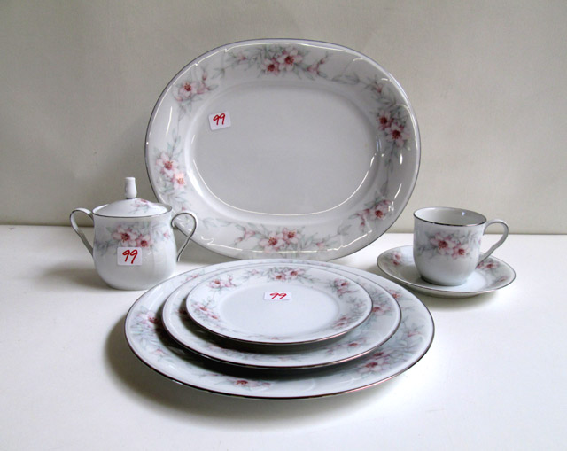 Appraisal: NORITAKE IRELAND CHINA SET forty-four piece service for eight in