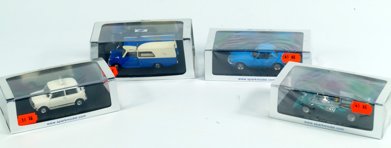 Appraisal: Minimax Spark scale diecast including BRM P No driven by