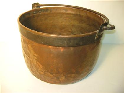 Appraisal: Copper apple butter kettle th th century H in Dia