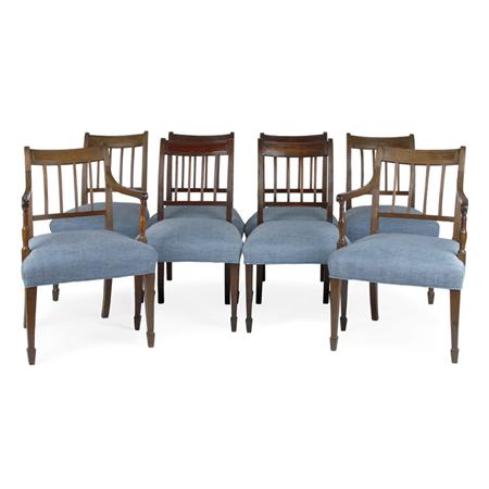 Appraisal: Set of Eight George III Mahogany Dining Chairs Estimate -