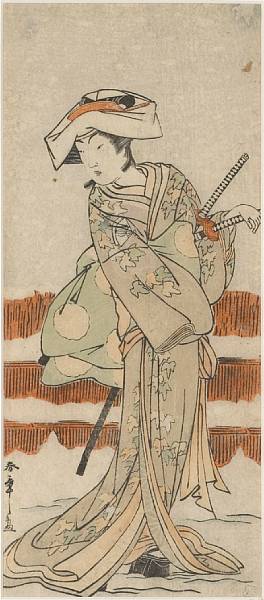 Appraisal: Japanese Prints and Paintings Property of various owners Four hosoban-e