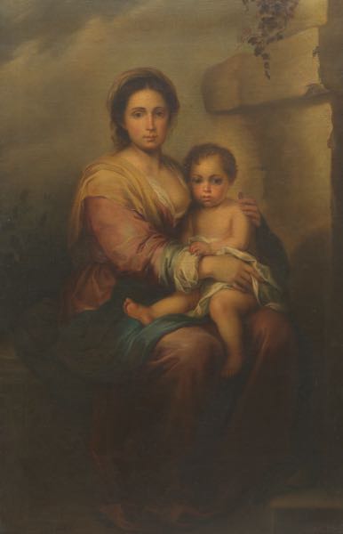 Appraisal: AFTER BARTOLOM ESTEBAN MURILLO SPANISH - x Madonna and Child