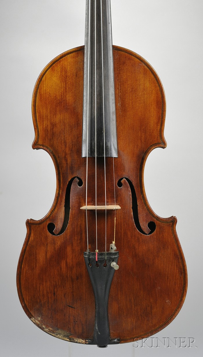 Appraisal: Modern Violin c labeled MANILO ROVESCALI length of back mm