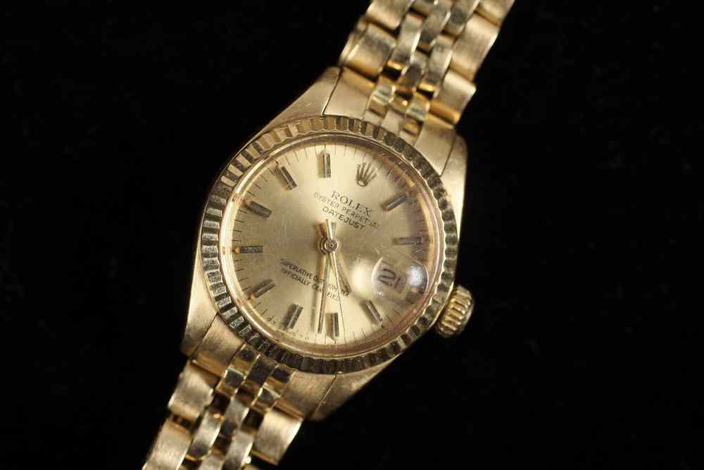 Appraisal: LADY'S WATCH - K gold Rolex Oyster Perpetual Date Just