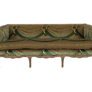 Appraisal: A Louis XV Style Carved and Stained Mahogany Sofa th