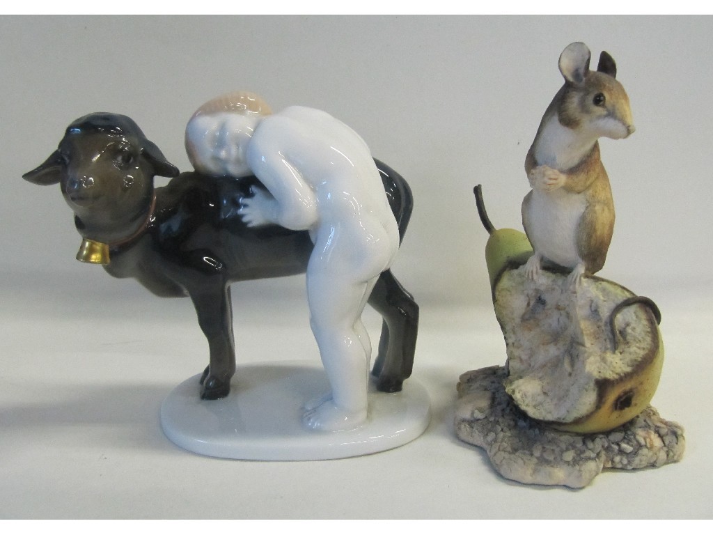 Appraisal: Rosenthal figure of a Child and Sheep no K and