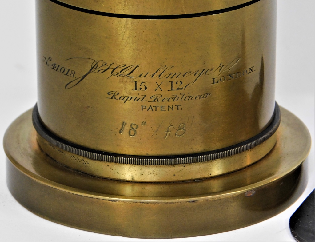 Appraisal: J H DALLMEYER RAPID RECTILINEAR X LENS J H Dallmeyer