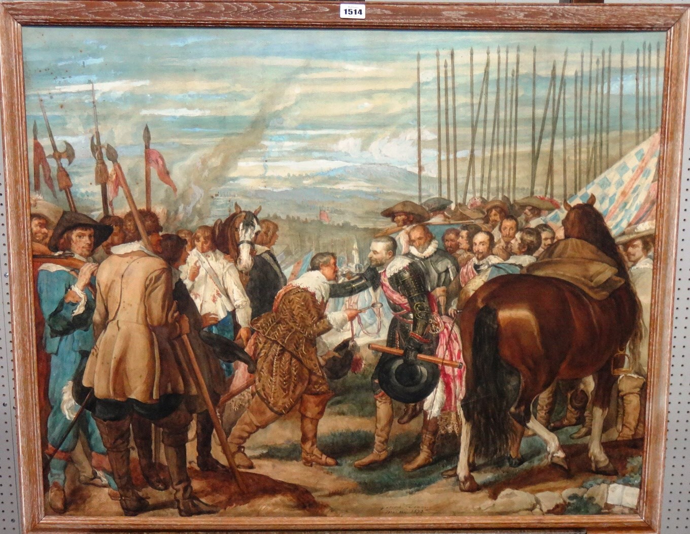 Appraisal: Joseph Gabriel Tourny - after Diego Velasquez The Surrender of