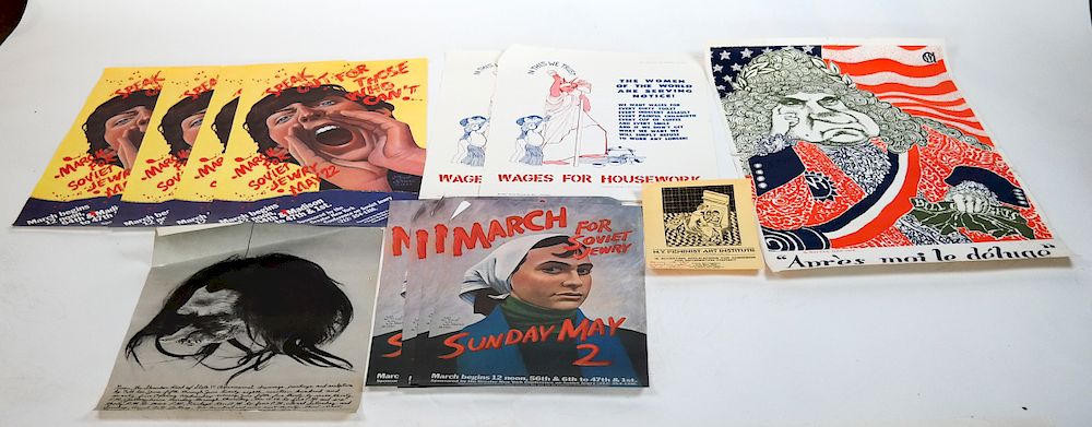 Appraisal: Group of Posters Incl WWII Bill of Rights Group of