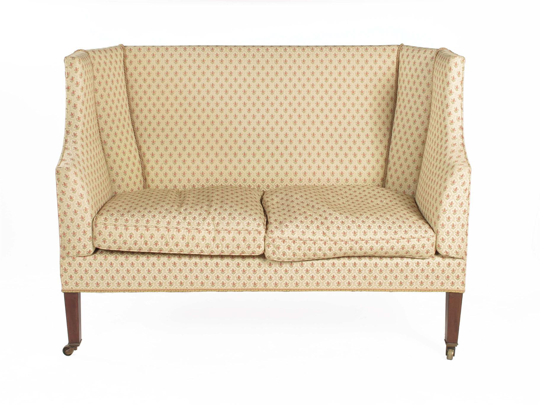 Appraisal: An Edwardian high back two seater settee