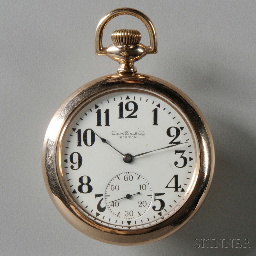 Appraisal: E Howard -jewel Series Open Face Watch Boston No dial