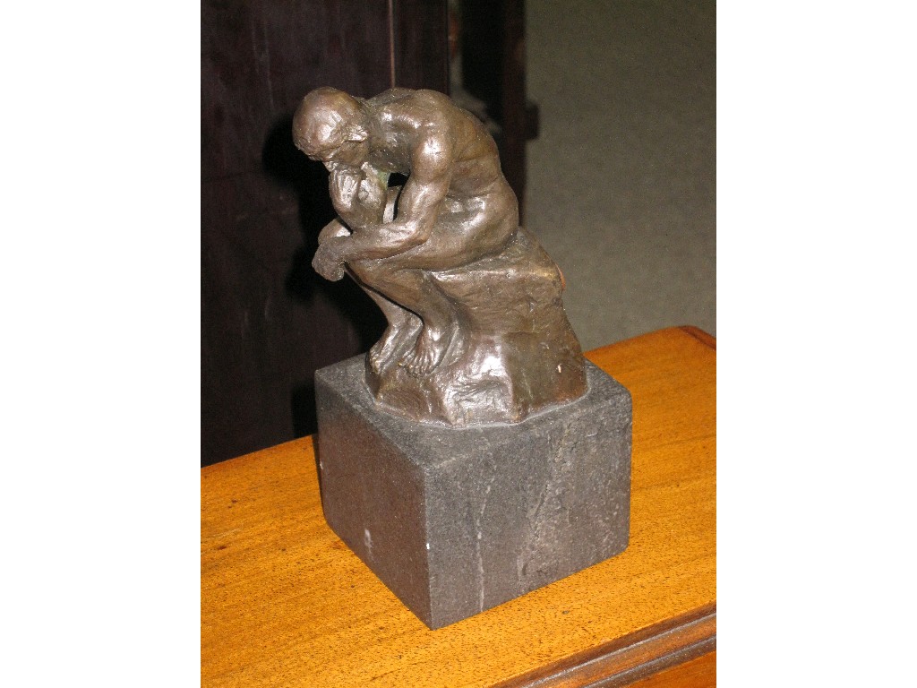 Appraisal: Reproduction figure of 'The Thinker'