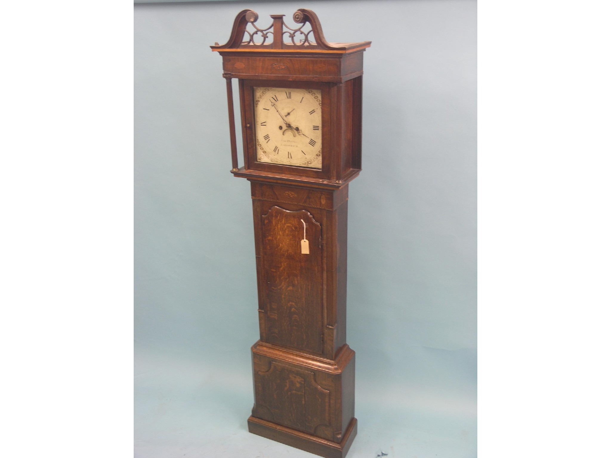 Appraisal: A George III -day longcase clock in square enamelled dial