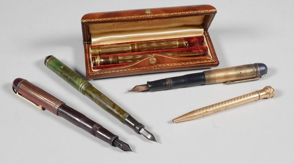 Appraisal: pcs vintage Wahl Eversharp fountain pens Sheaffer's mechanical lead pencil