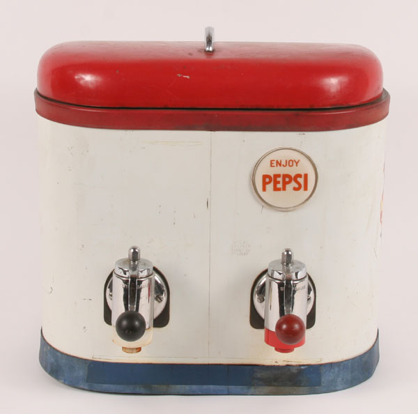 Appraisal: Pepsi Cola counter top drink dispenser with pivot handles raised