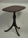 Appraisal: CANDLE STAND - Regency period mahogany rectangular shaped top tilt