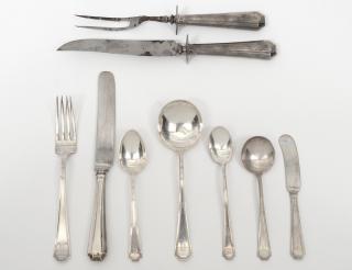 Appraisal: EIGHTY-ONE PIECE STERLING SILVER PART FLATWARE SET American Circa Maker