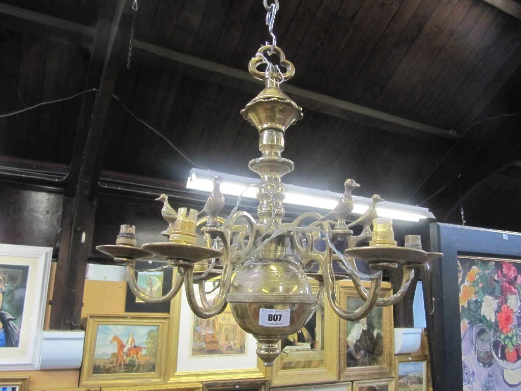 Appraisal: Victorian brass ceiling light