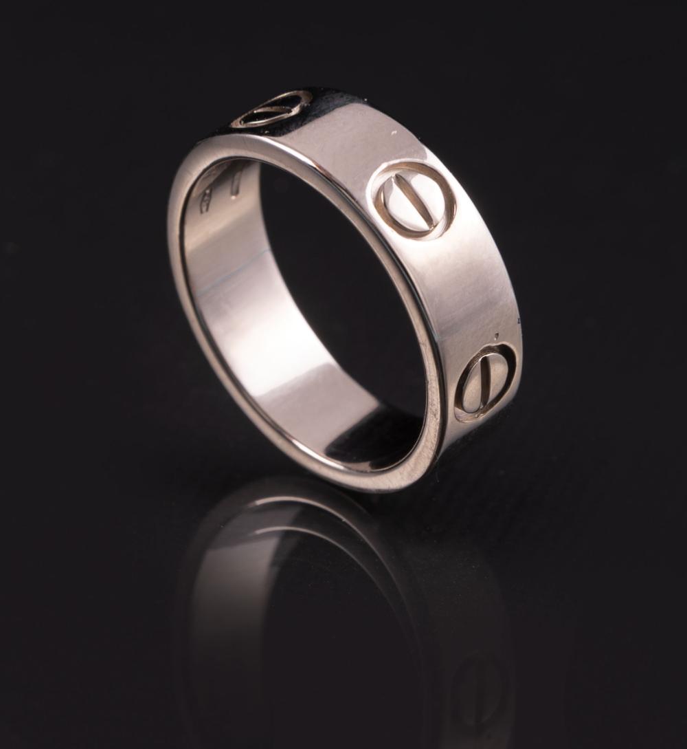 Appraisal: Cartier kt White Gold Love Ring size