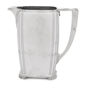 Appraisal: An American Silver Water Pitcher R Wallace and Son Wallingford