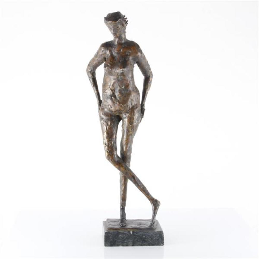 Appraisal: EDGAR BRITTON ILLINOIS COLORADO NEBRASKA - FEMALE NUDE BRONZE SCULPTURE