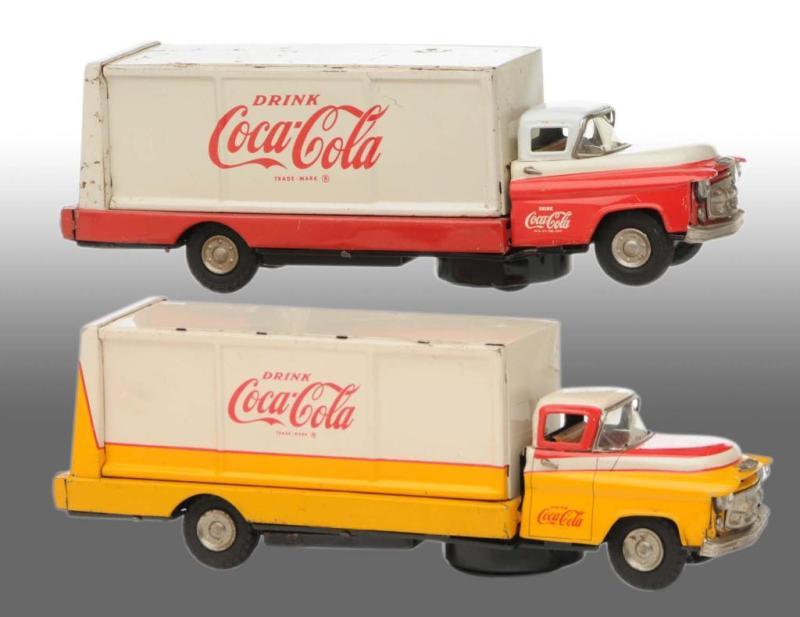 Appraisal: Lot of Coca-Cola Battery-Operated Truck Toys Description s A few