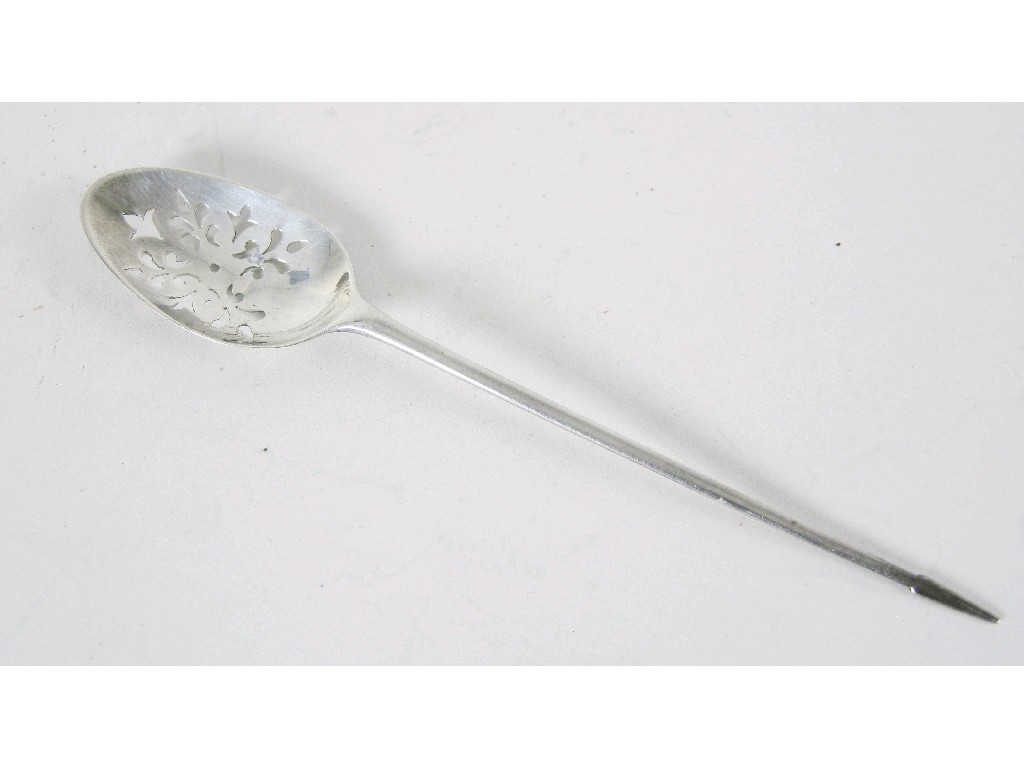 Appraisal: An th Century Mote Spoon with pattern back