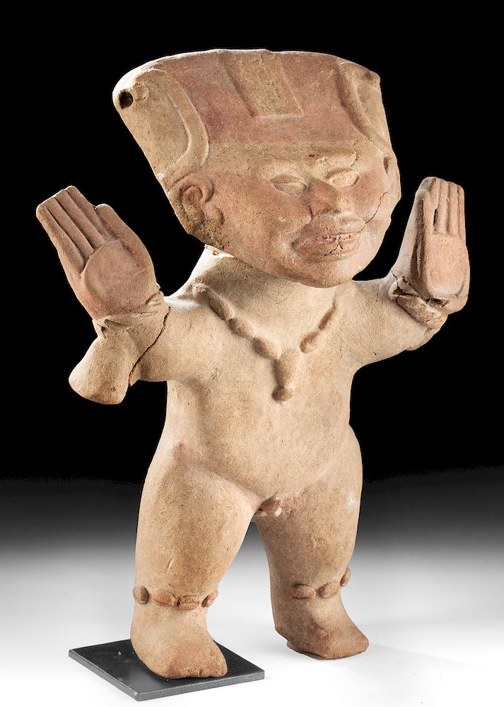 Appraisal: Veracruz Pottery Standing Male Sonriente Figure Pre-Columbian Gulf Coast Mexico