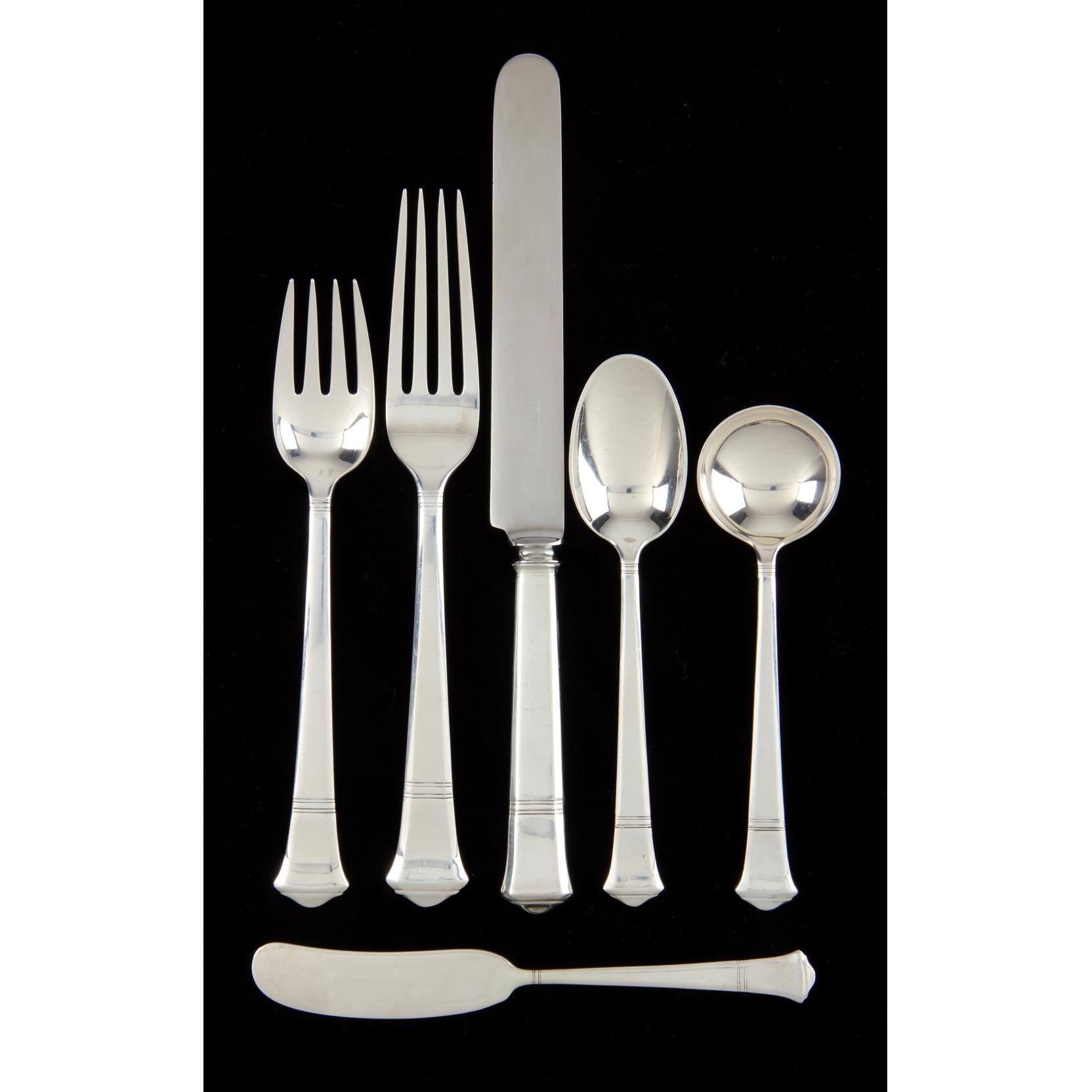 Appraisal: Tiffany Co Windham Sterling Silver Flatware Service pieces service for