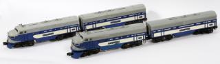 Appraisal: LIONEL POST-WAR O GAUGE WABASH DIESEL LOCOMOTIVES AND 'B' UNITS