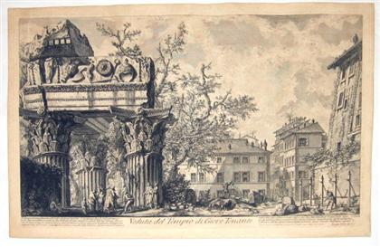 Appraisal: piece Engraving Piranesi Giovanni Battista Vedute di Roma Veduta del