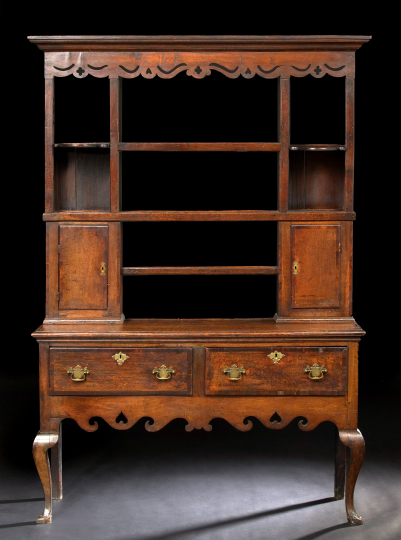 Appraisal: English Oak Welsh Dresser second quarter th century the molded