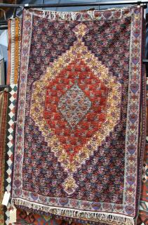 Appraisal: Senneh kilim carpet Senneh kilim carpet ' x '