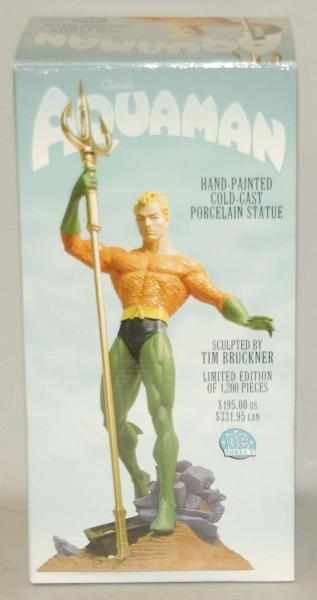 Appraisal: DC Direct Aquaman Statue in Box Porcelain Sculpted by Tim