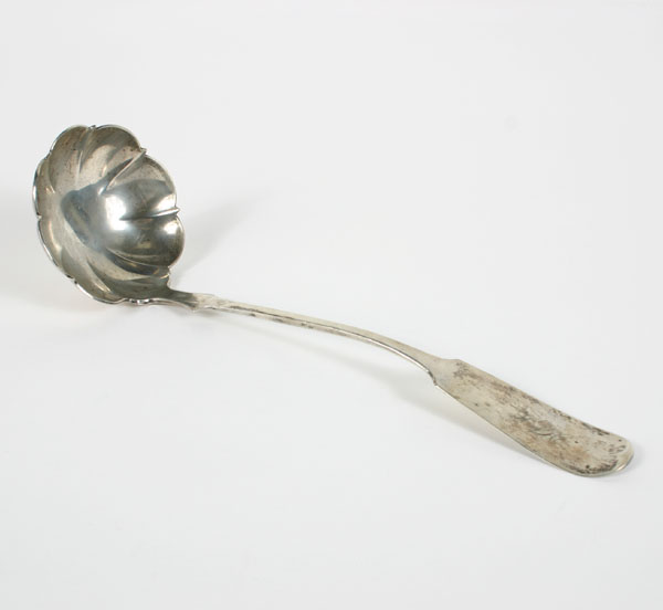 Appraisal: American silver punch ladle with marks for Hotchkiss Schreuder Syracuse