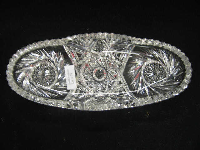 Appraisal: Brilliant Period Cut Glass Celery Dish