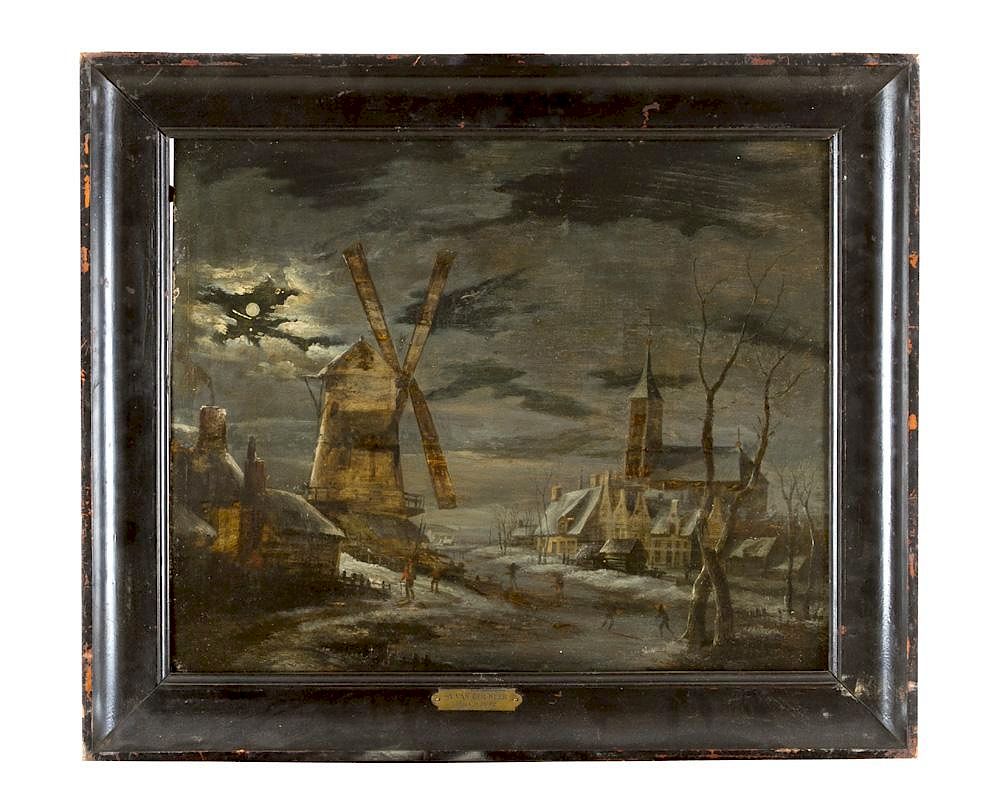 Appraisal: Aert van der Neer - -attributed Aert van der Neer