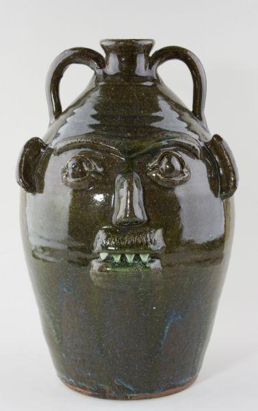 Appraisal: NC Folk Pottery Burlon Craig -Gallon Face Jug If you're