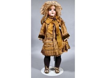 Appraisal: Likely Armand Marseille antique bisque socket head doll with articulated