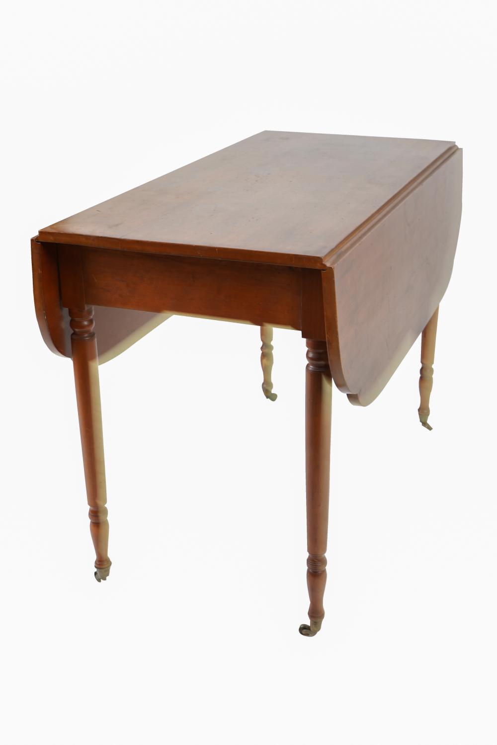 Appraisal: AMERICAN DROP LEAF TABLECondition with surface scratches rings and discoloration