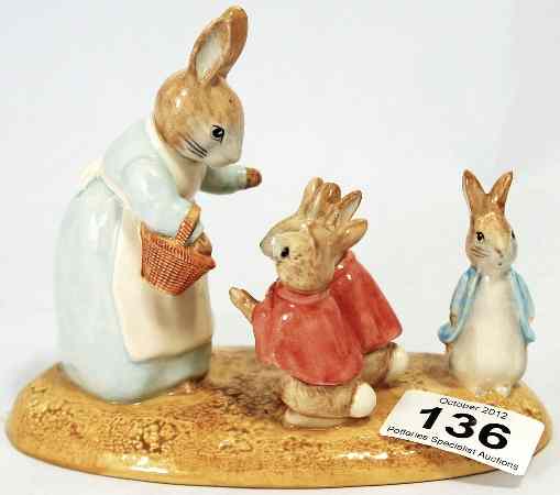 Appraisal: Beswick Beatrix Potter Tableau Mrs Rabbit and the Four Bunnies