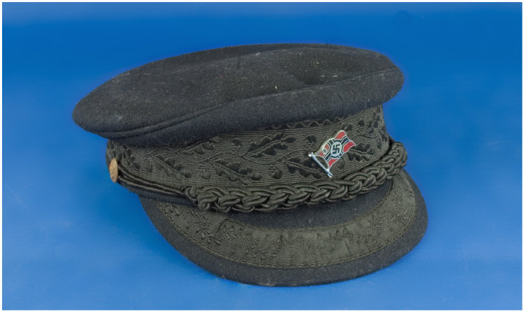 Appraisal: German Black Navy Cap Inside Reads Echte Prinz-Heinrich-Mutze