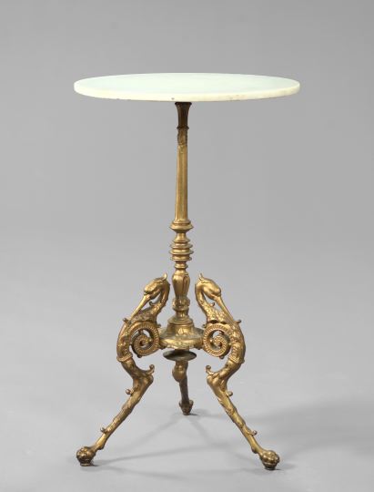 Appraisal: Napoleon III Gilt-Bronze and Marble-Top Occasional Table late th century