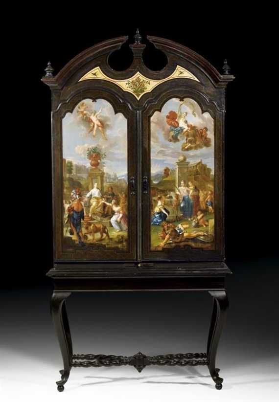 Appraisal: PAINTED CABINET Late Baroque probably The Netherlands th th century