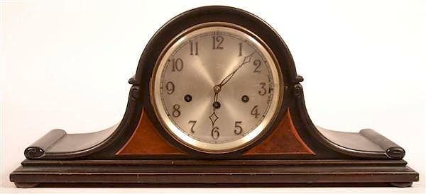 Appraisal: Junghans Mahogany Case Mantel Clock Junghans Germany Mahogany Case Mantel