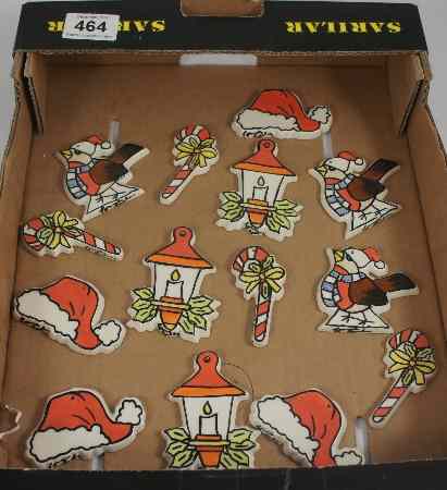 Appraisal: A Lorna Bailey Pottery Christmas Mobile set