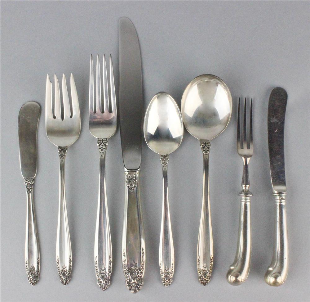 Appraisal: INTERNATIONAL SILVER PRELUDE PATTERN PART SERVICE including four each of