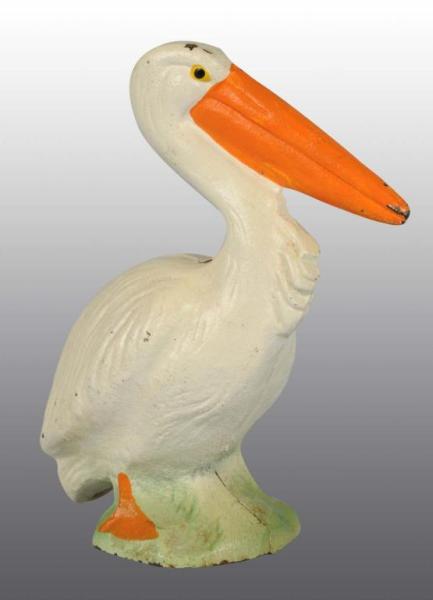 Appraisal: Cast Iron Pelican Still Bank Description Manufactured by Hubley Manufacturing