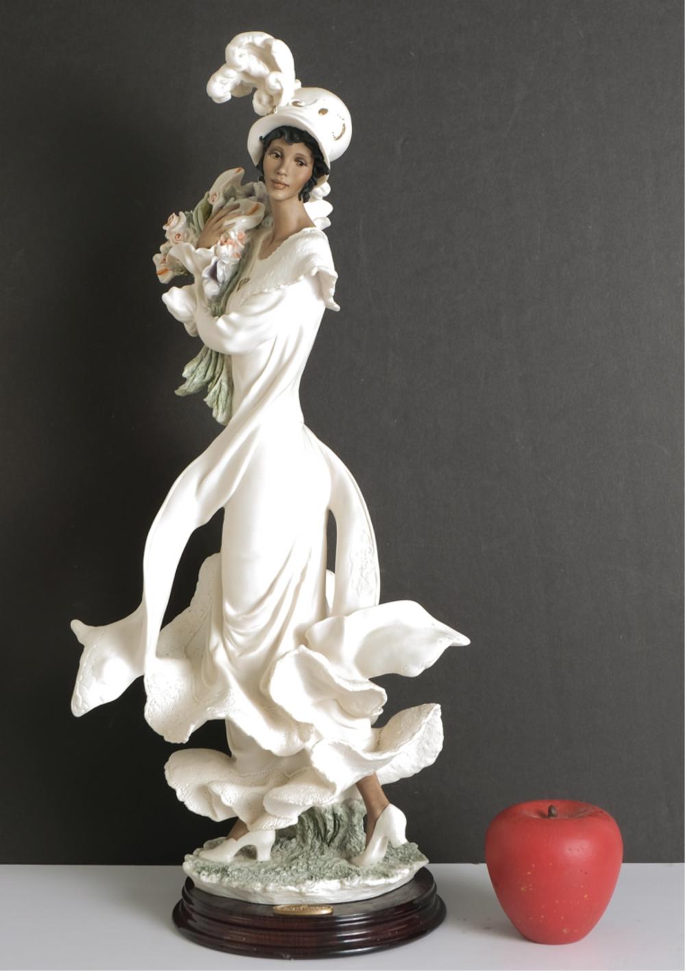 Appraisal: GIUSEPPE ARMANI PORCELAIN SCULPTURE 'LACEY'Giuseppe Armani porcelain figural sculpture 'Lacey'